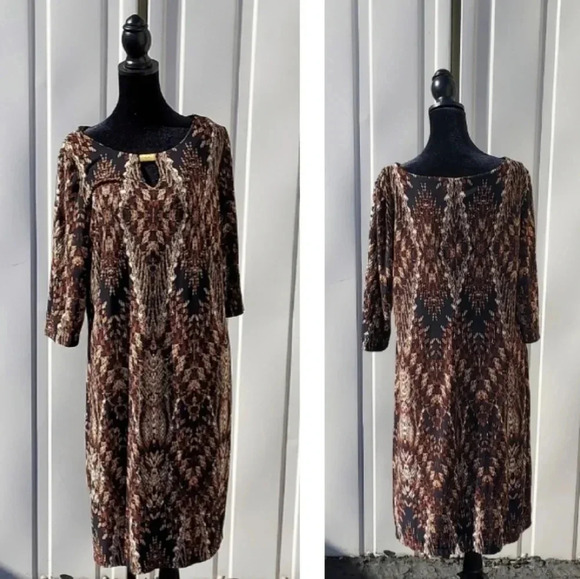 Emma & Michele Womens Dress L  Snake Pattern. - Picture 3 of 10
